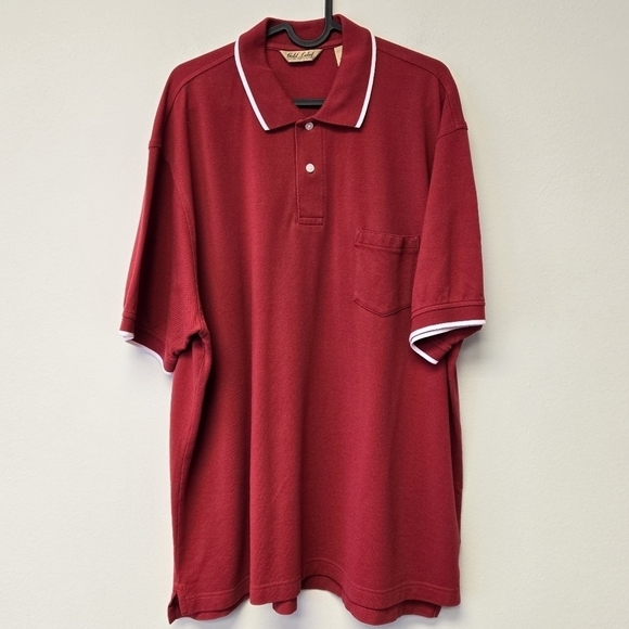 Roundtree & Yorke Gold Label Polo Shirt Red XL - Picture 1 of 4